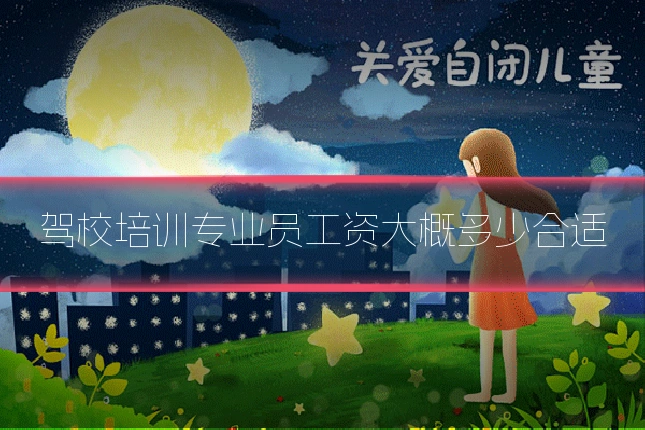 驾校培训专业员工资大概多少合适