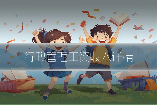 行政管理工资收入详情