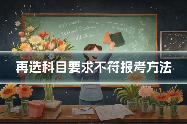 再选科目要求不符报考方法