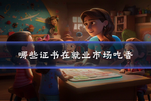 哪些证书在就业市场吃香