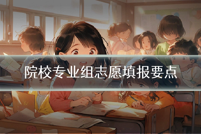 院校专业组志愿填报要点