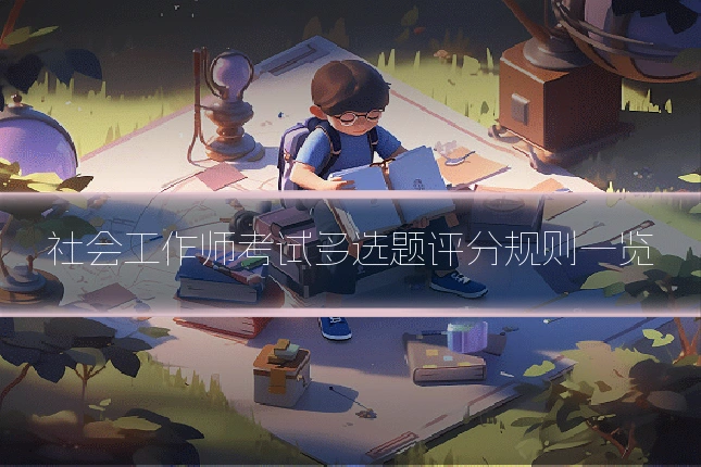 社会工作师考试多选题评分规则一览