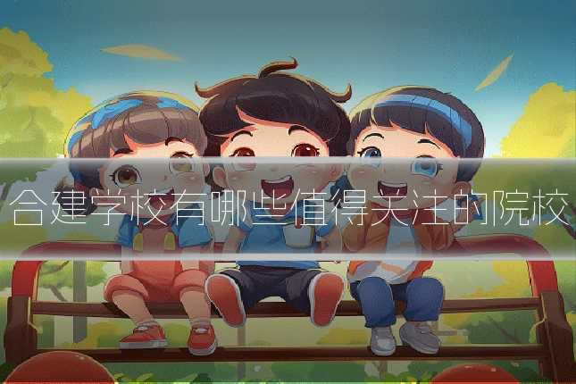 合建学校有哪些值得关注的院校