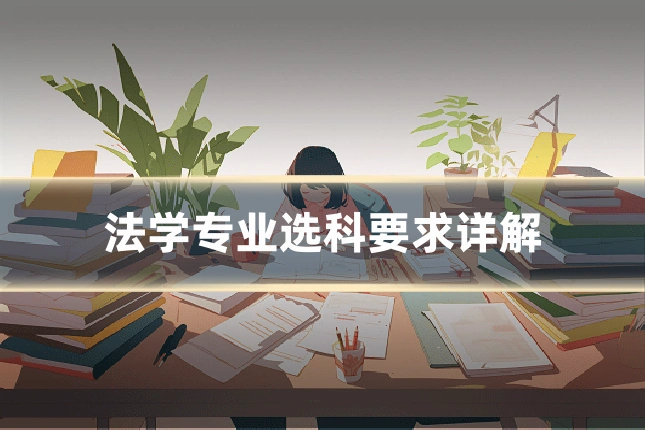 法学专业选科要求详解