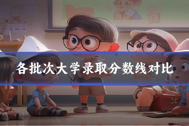各批次大学录取分数线对比