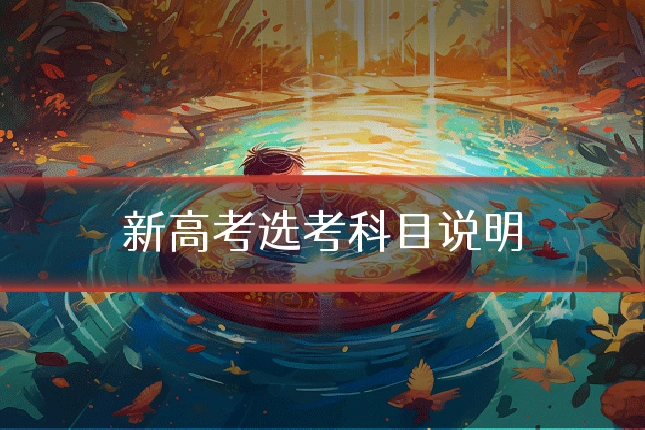 新高考选考科目说明
