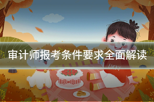 审计师报考条件要求全面解读
