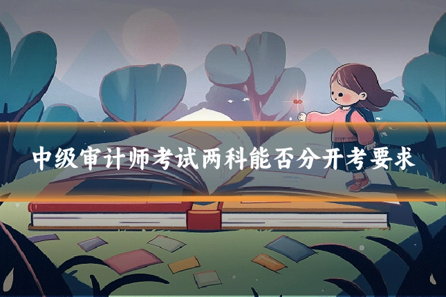中级审计师考试两科能否分开考要求