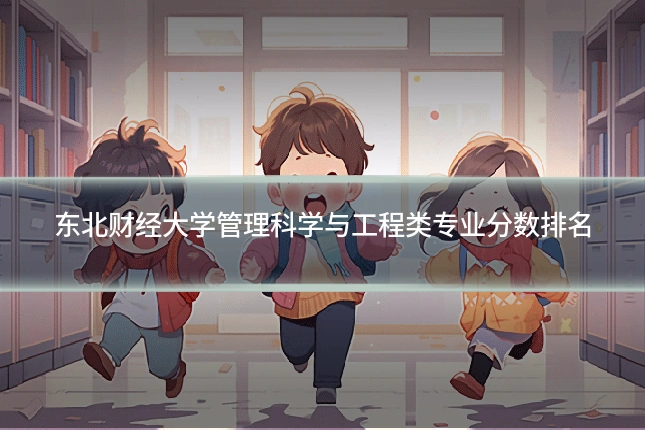 东北财经大学管理科学与工程类专业分数排名