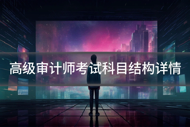 高级审计师考试科目结构详情