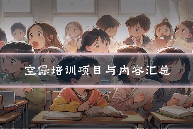 空保培训项目与内容汇总