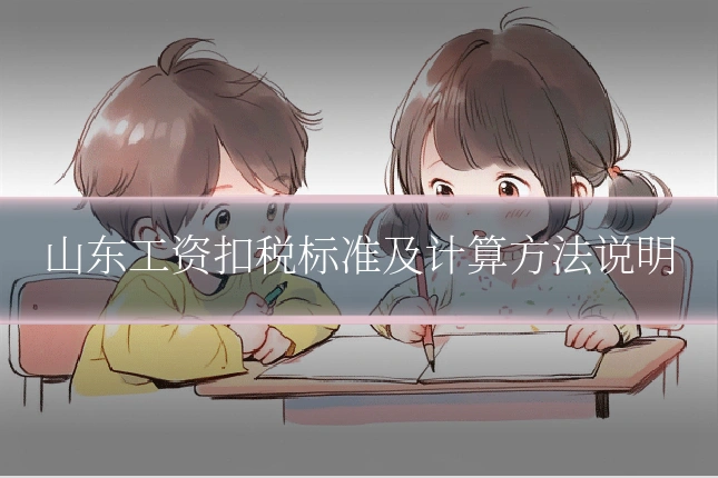 山东工资扣税标准及计算方法说明