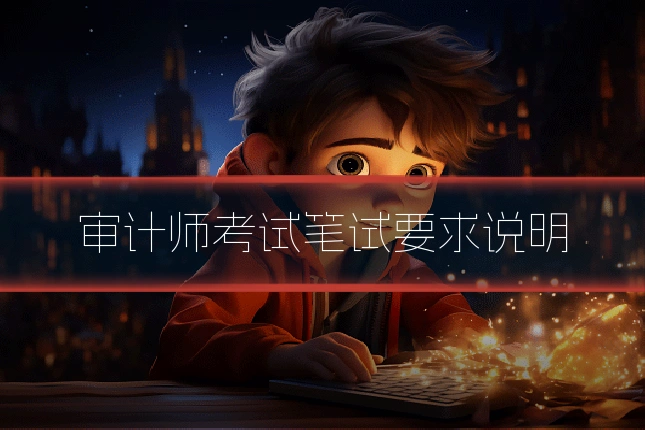 审计师考试笔试要求说明