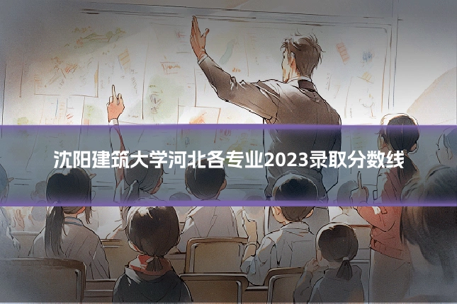 沈阳建筑大学河北各专业2023录取分数线