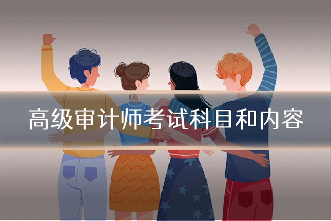 高级审计师考试科目和内容