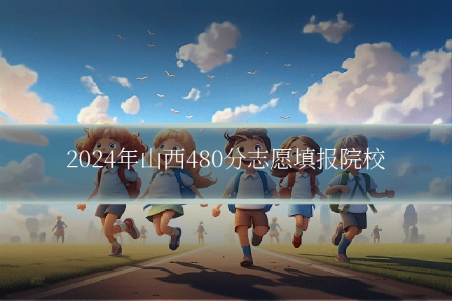 2024年山西480分志愿填报院校