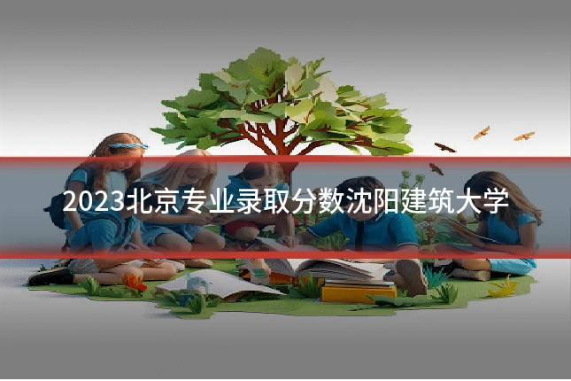 2023北京专业录取分数沈阳建筑大学