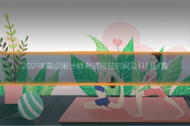 2021年高级审计师考试报名时间及科目设置