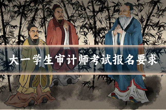 大一学生审计师考试报名要求