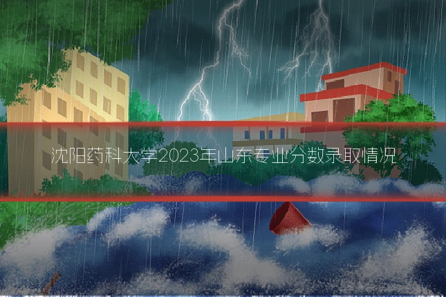 沈阳药科大学2023年山东专业分数录取情况