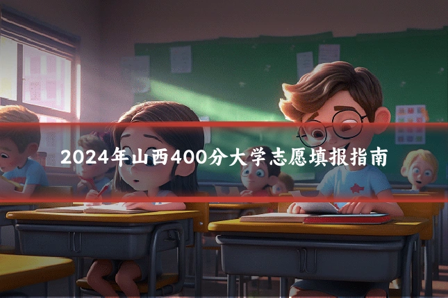 2024年山西400分大学志愿填报指南