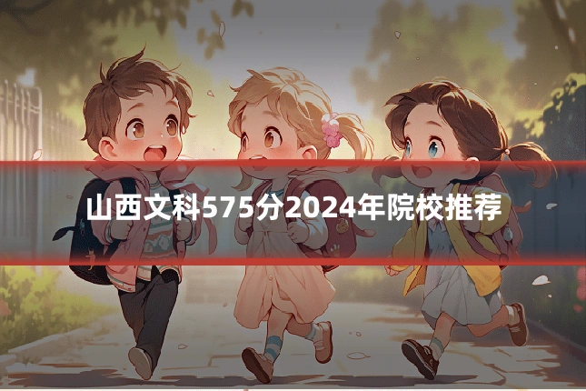 山西文科575分2024年院校推荐