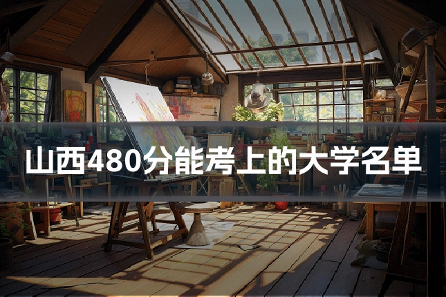 山西480分能考上的大学名单