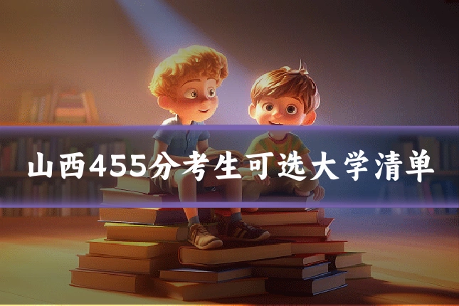 山西455分考生可选大学清单
