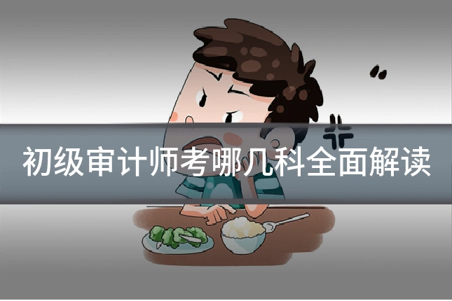 初级审计师考哪几科全面解读