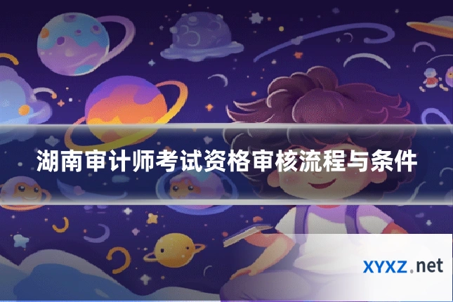 湖南审计师考试资格审核流程与条件