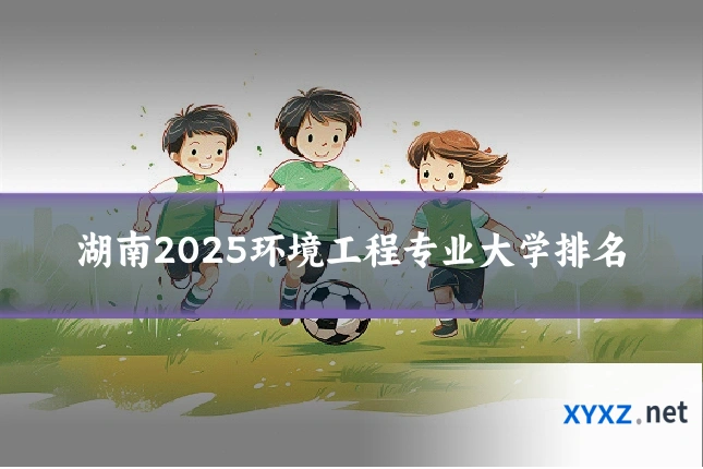 湖南2025环境工程专业大学排名
