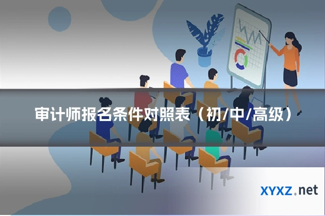 审计师报名条件对照表（初/中/高级）