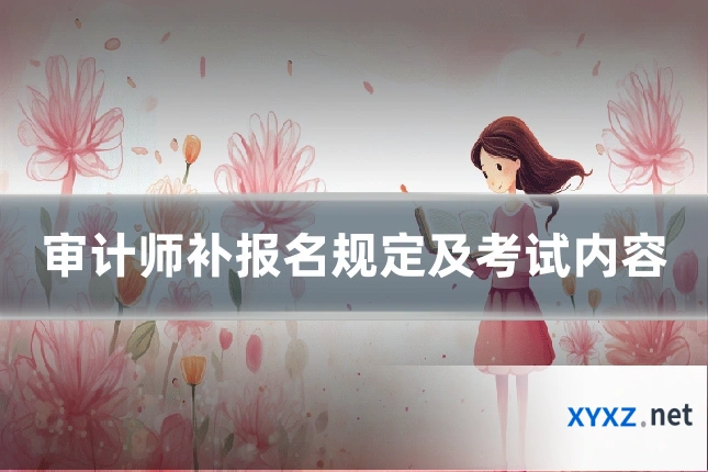审计师补报名规定及考试内容