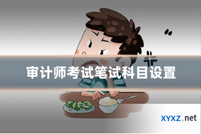 审计师考试笔试科目设置