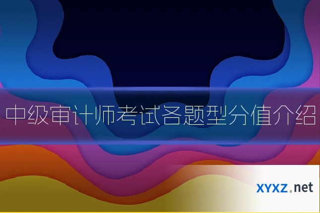 中级审计师考试各题型分值介绍