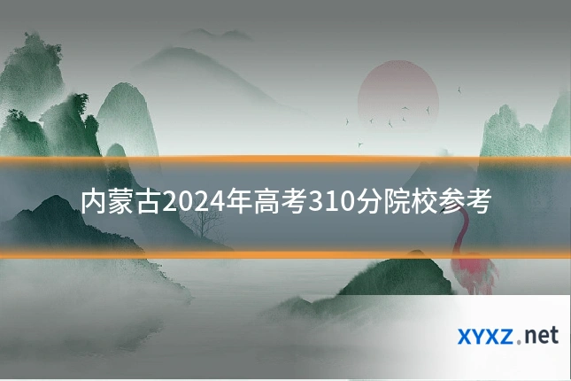 内蒙古2024年高考310分院校参考