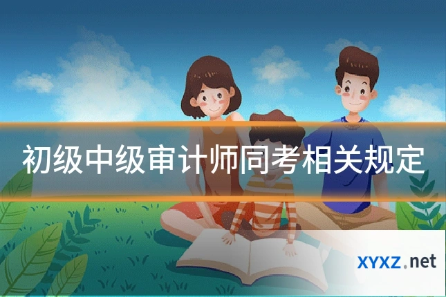 初级中级审计师同考相关规定