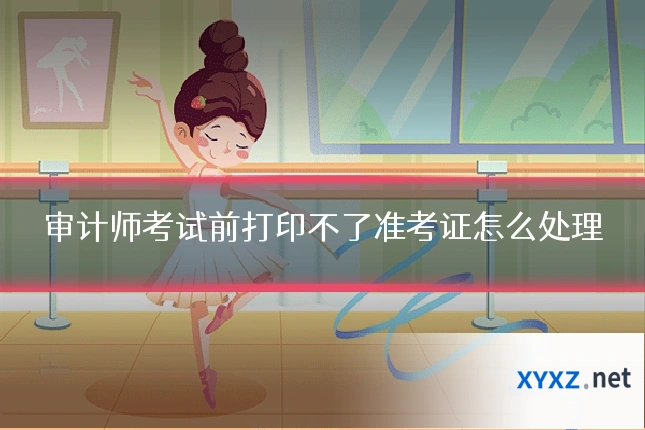 审计师考试前打印不了准考证怎么处理