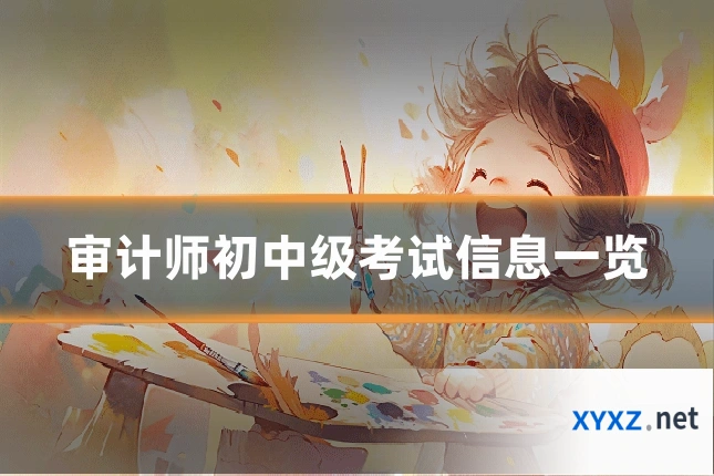 审计师初中级考试信息一览