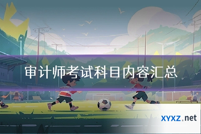 审计师考试科目内容汇总