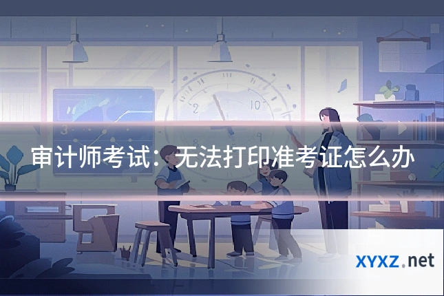 审计师考试：无法打印准考证怎么办