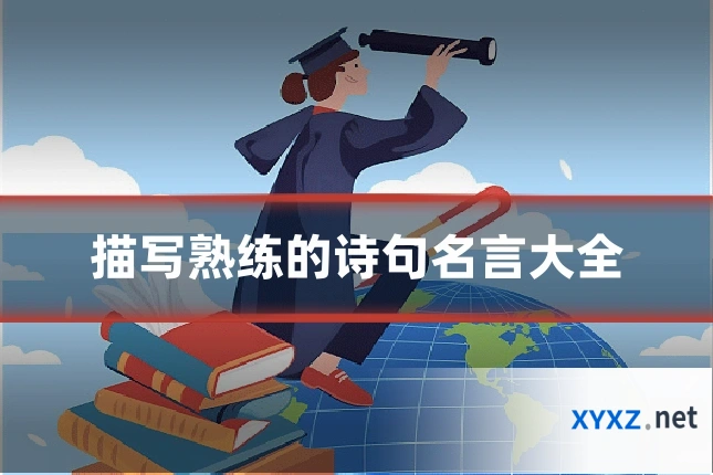 描写熟练的诗句名言大全