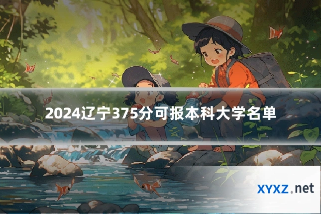 2024辽宁375分可报本科大学名单