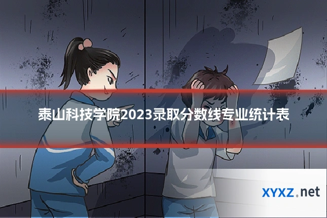 泰山科技学院2023录取分数线专业统计表