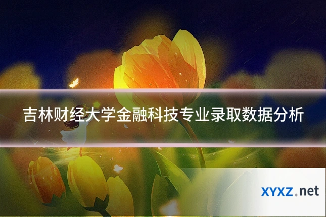 吉林财经大学金融科技专业录取数据分析