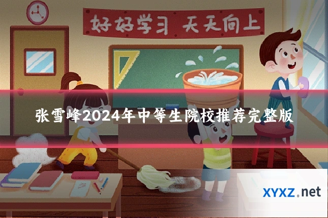 张雪峰2024年中等生院校推荐完整版